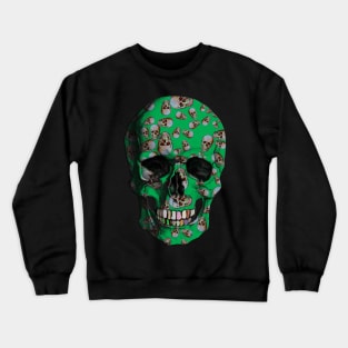 Happy Skull Random Pattern (Green) Crewneck Sweatshirt